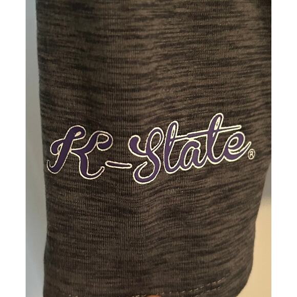 GUC Women's Colosseum Gray K-State 1/4 Zip Pullover Hoodie Size Large - Picture 4 of 7